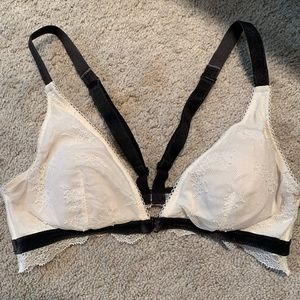 White lace bralette